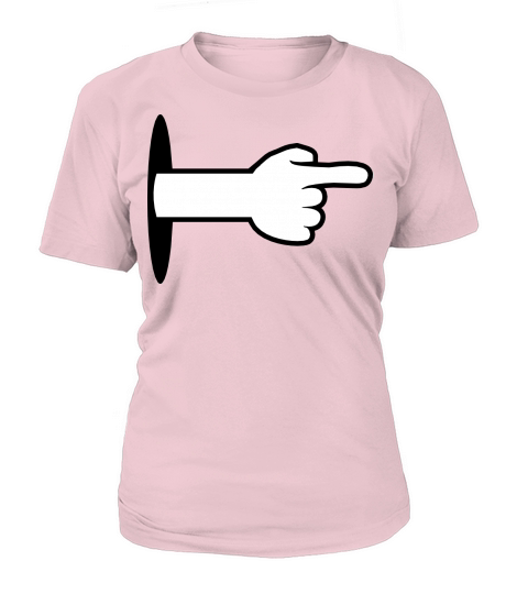 loch wand boden arm hand comic cartoon zeigen zeig Women's T-Shirt