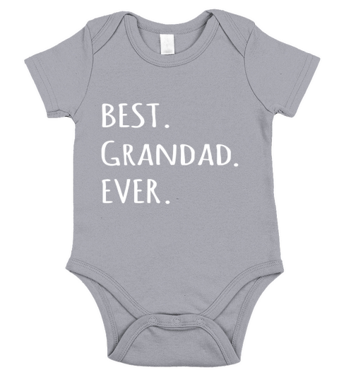 Best Grandad Ever tshirt - Grandpa nickname text t shirt tee Short Sleeve Baby One-Piece