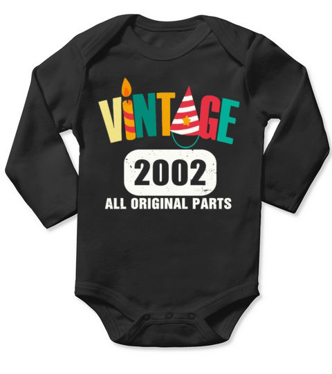 Vintage 2002 All Original Parts Long Sleeve Baby One-Piece