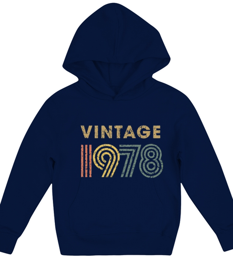 vintage 1978 grandpa Kids Hoodie