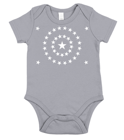 Veteran Gift-American Flag 38 Stars Minimalist Des Short Sleeve Baby One-Piece