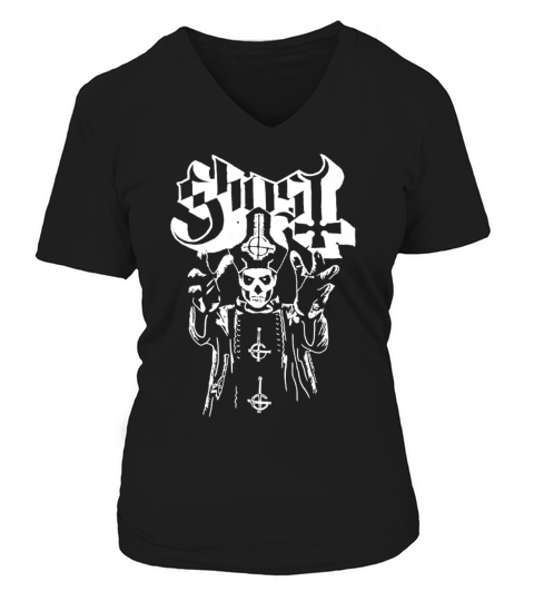 Ghost B C Hands Up Papa Emeritus Black New Officia Women's V-Neck T-shirt