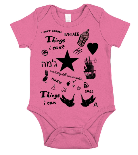 Harrys Tattoos Short Sleeve Baby One-Piece