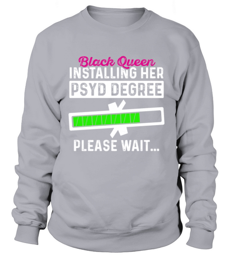 PsyD Doctor of Psychology Black Grad Doctorate Men's Sweatshirt
