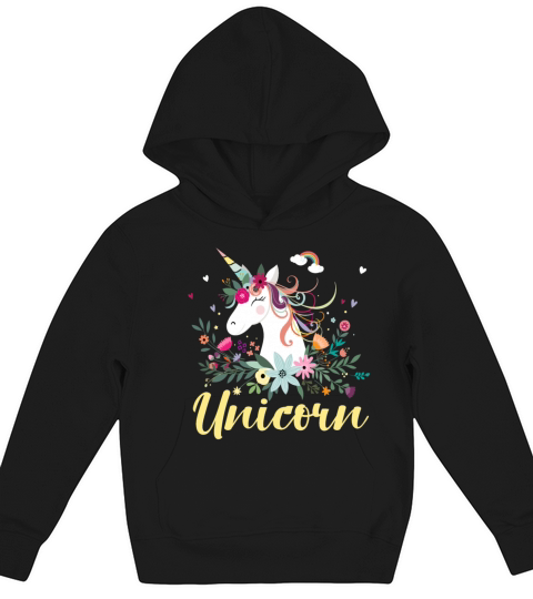 Unicorn unicorn and unicorns Kids Hoodie