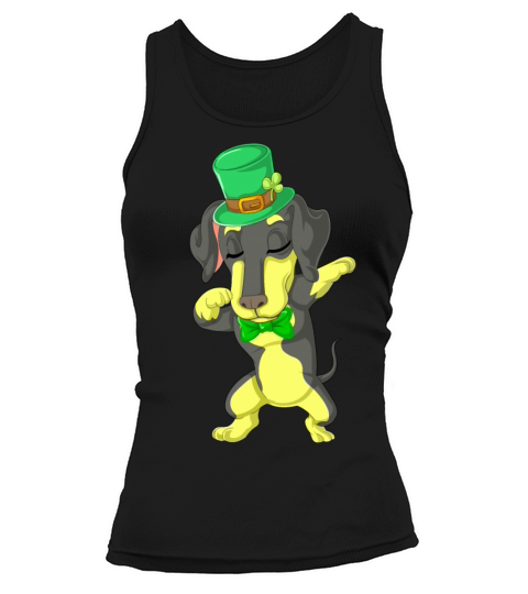 dabbing daschund st patricks day Women's Tank Top