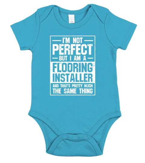 Floor Installer  Gift for Flooring Contractor Short Sleeve Baby One-Piece
