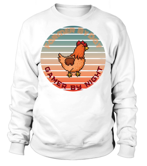 Vintage Farmer by Day Gamer By Night Women's Sweatshirt