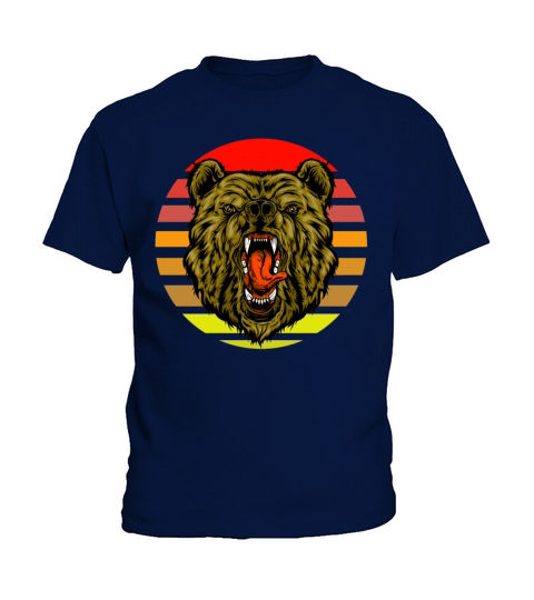 Grizzly bear sunset Kids T-Shirt