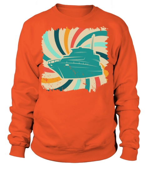 Sailing boat sailboat captain sea yacht retro sail Men's Sweatshirt