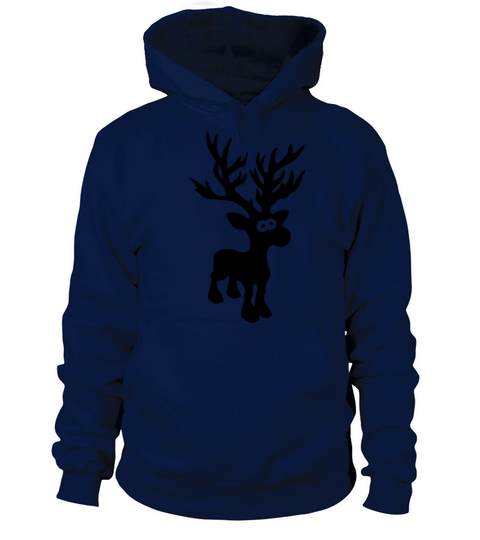 Merry Christmas moose caribou reindeer deer christmas rudolph Women's Hoodie