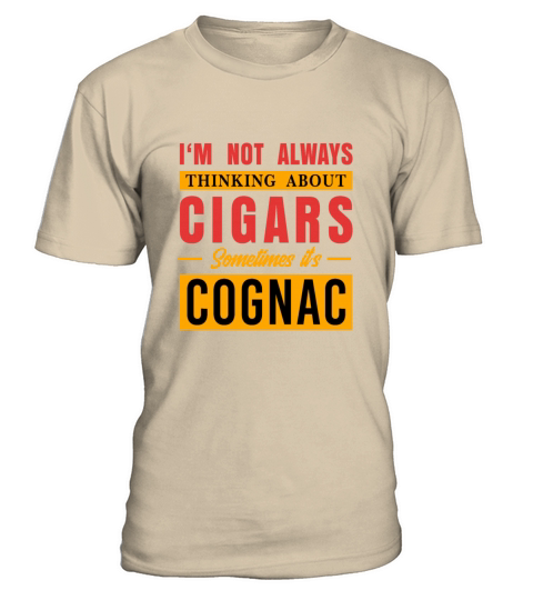 Mens Funny Cognac Cigar Smoke Gift I French Men's T-Shirt