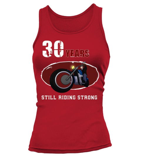 30 years old Biker Riding Motobike X-Mas Tank top Woman
