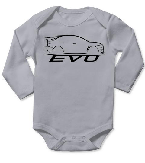 Evo Mitsubishi Evolution Long Sleeve Baby One-Piece