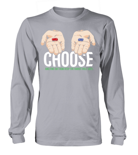 Choices Red Or Blue Pill Choose Design Women's Long Sleeve