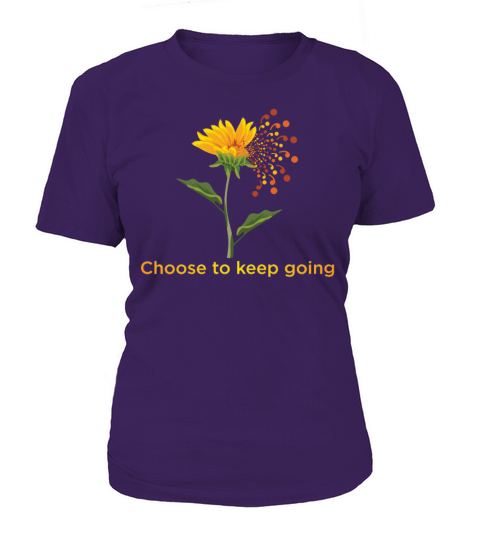 Choose To Keep Going Sunflower Semicolon Women's T-Shirt