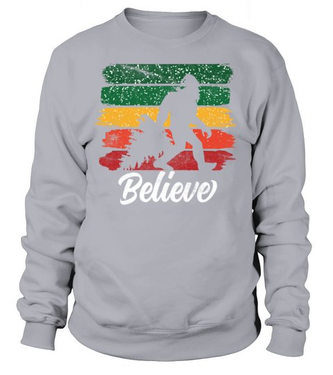 Bigfoot Believe Christmas Sasquatch Yeti Women's Sweatshirt