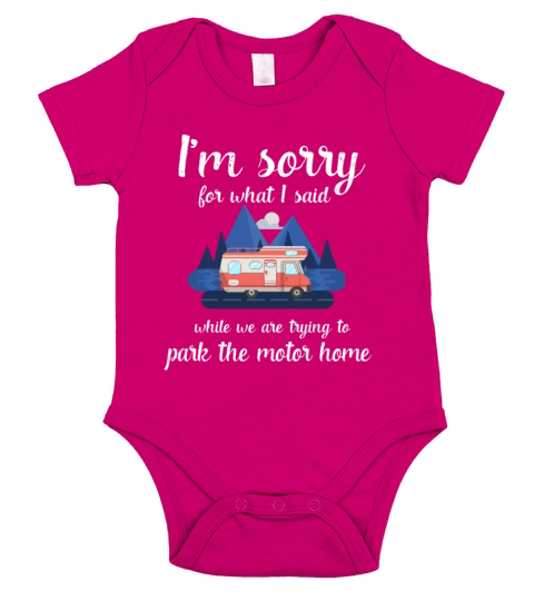 Funny Camping Camp Trailer park the Motorhome gift Short Sleeve Baby One-Piece