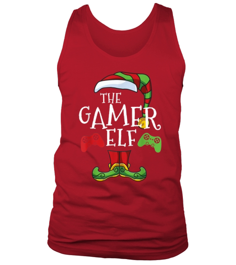 Gamer Elf Family Matching Christmas Men's Tank Top