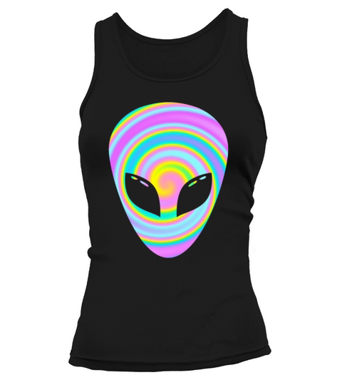 Colorful Alien Head Space Travel LGBT Pride Tee Women's Tank Top