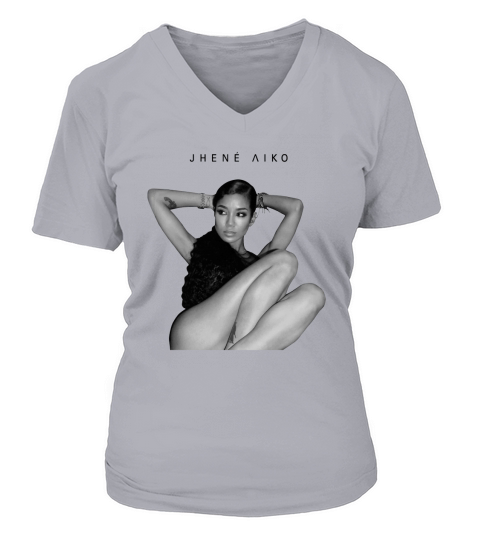 Jhene Aiko Mono Art V-neck T-Shirt Woman