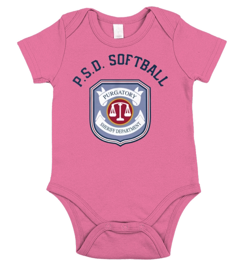 Purgatory Softball Team Short Sleeve Baby One-Piece