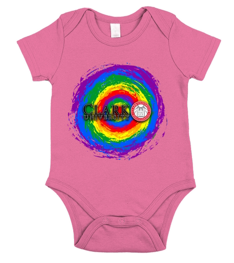 Clark University Rainbow Flag 2020 Short Sleeve Baby One-Piece