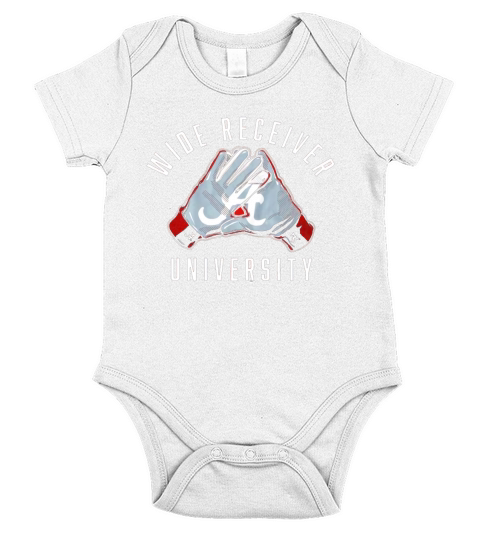 Alabama 2021 Wide Receiver University Short Sleeve Baby One-Piece
