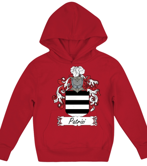 Patrizi Family Crest Italian Family Crests Kids Hoodie