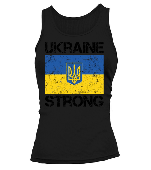 Ukraine Strong Ukrainian Flag Support Vintage Tank top Woman