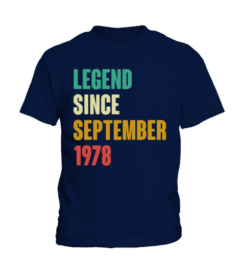 September 1978 44th Birthday 44 Years Old Bday Gi Kids T-Shirt