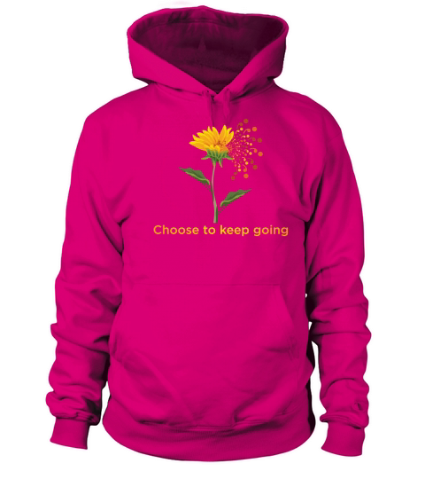 Choose To Keep Going Sunflower Semicolon Men's Hoodie