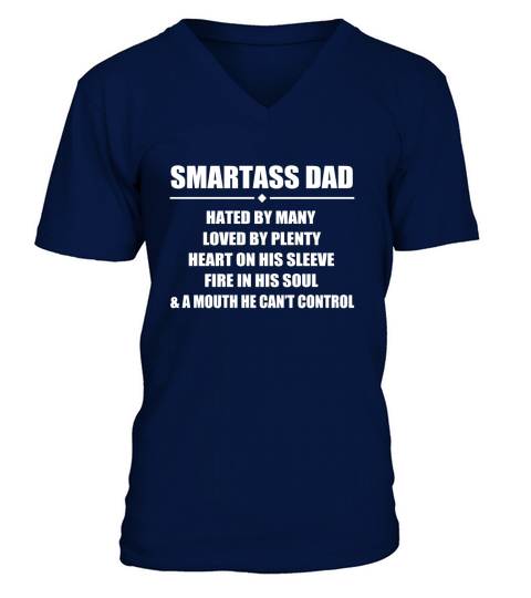 Smartass Dad Men's V-Neck T-shirt