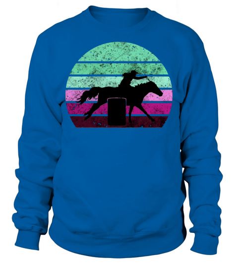 Horse Barrel Racing Vintage Sunset Cowgirl Gift Fo Men's Sweatshirt