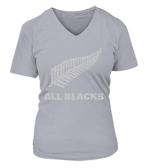 THE RUGBY TEAM ALL BLACKS V-neck T-Shirt Woman