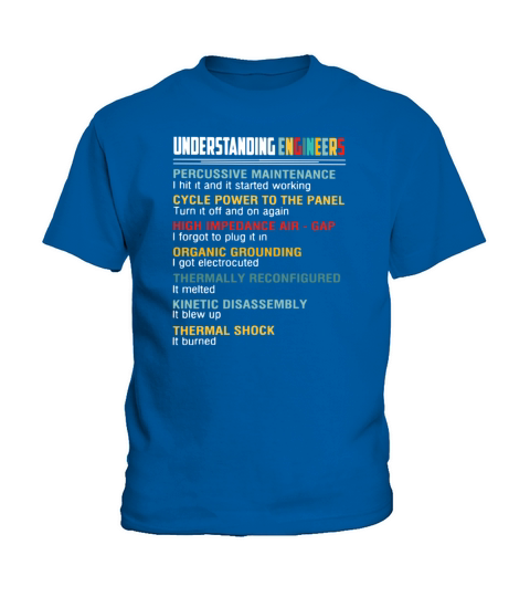 Understanding Engineers Percussive Maintenance Kids T-Shirt