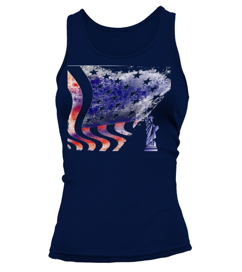 Vintage American Flag Women's Tank Top