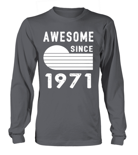 1971 Birthday Retro Vintage Gift dad Long sleeved Unisex