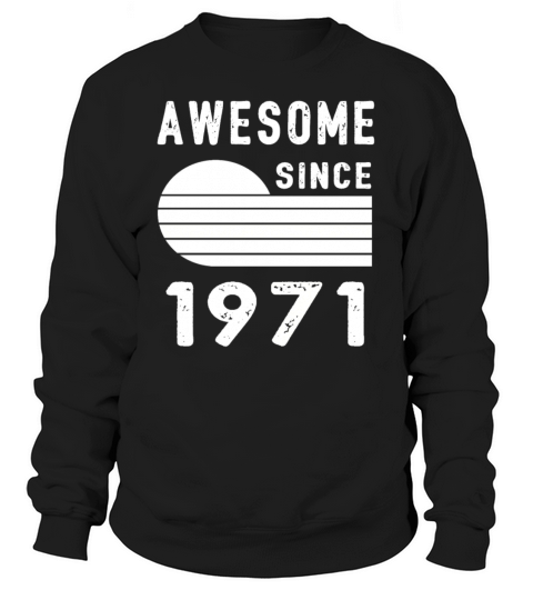 1971 Birthday Retro Vintage Gift dad Women's Sweatshirt