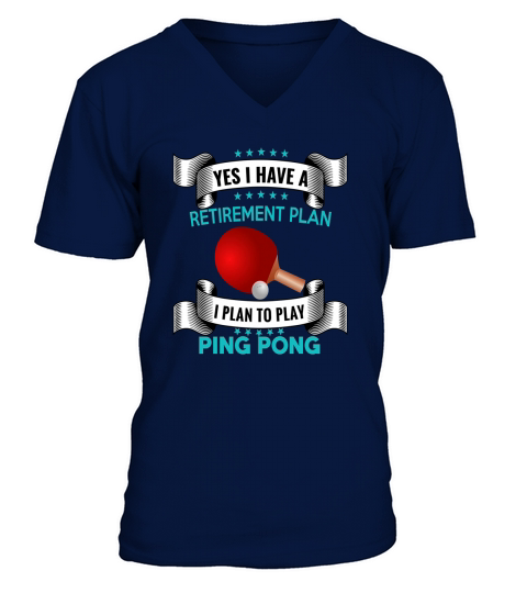 Ping Pong T-Shirt Table Tennis Apparel Fun Retirement Tee 3d V-Neck T-shirt