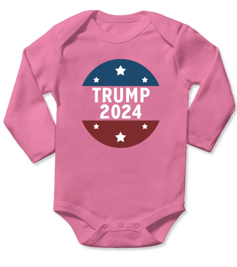trump 2024 Long Sleeve Baby One-Piece