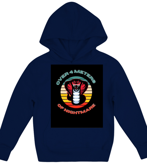 King Cobra Snake Retro Vintage Kids Hoodie