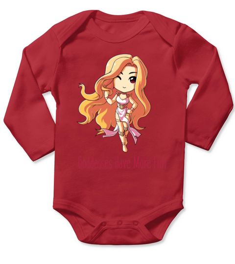 GODDESSES HAVE MORE FUN Long Sleeve Baby One-Piece