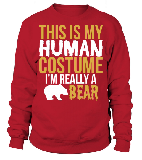 Bear Halloween Gift - This Is My Human Costume Men's Sweatshirt