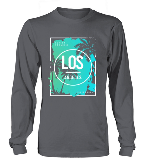 Los Angeles USA Beach Palm Tree Women's Long Sleeve