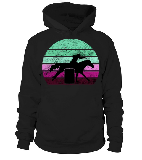 Horse Barrel Racing Vintage Sunset Cowgirl Gift Fo Men's Hoodie