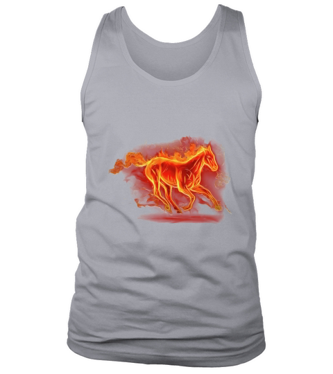 Vintage Graphic Fire Horse Running Tank Top Unisex