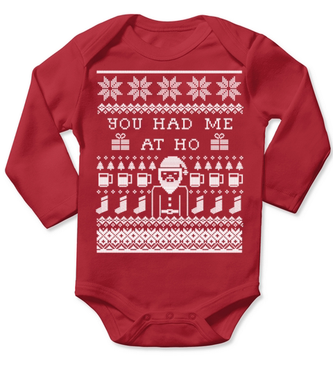 Ugly Christmas Sweater Long Sleeve Baby One-Piece