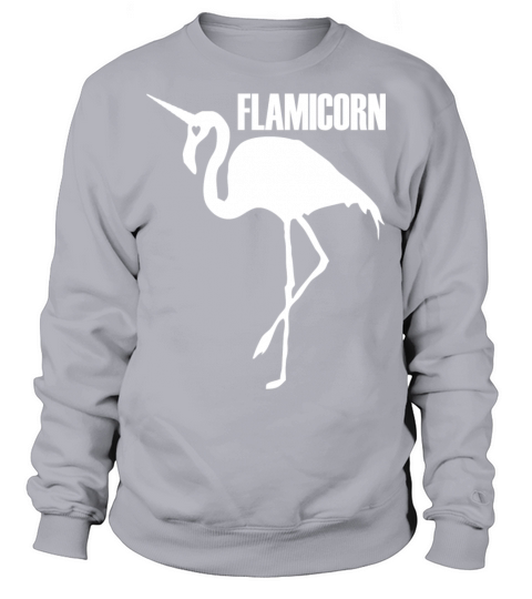 flamingo unicorn hybrid creature hybrids white Sweatshirt Unisex