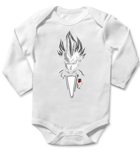 Dragon Ball Z - Vegeta Godfather SHIRT Long Sleeve Baby One-Piece